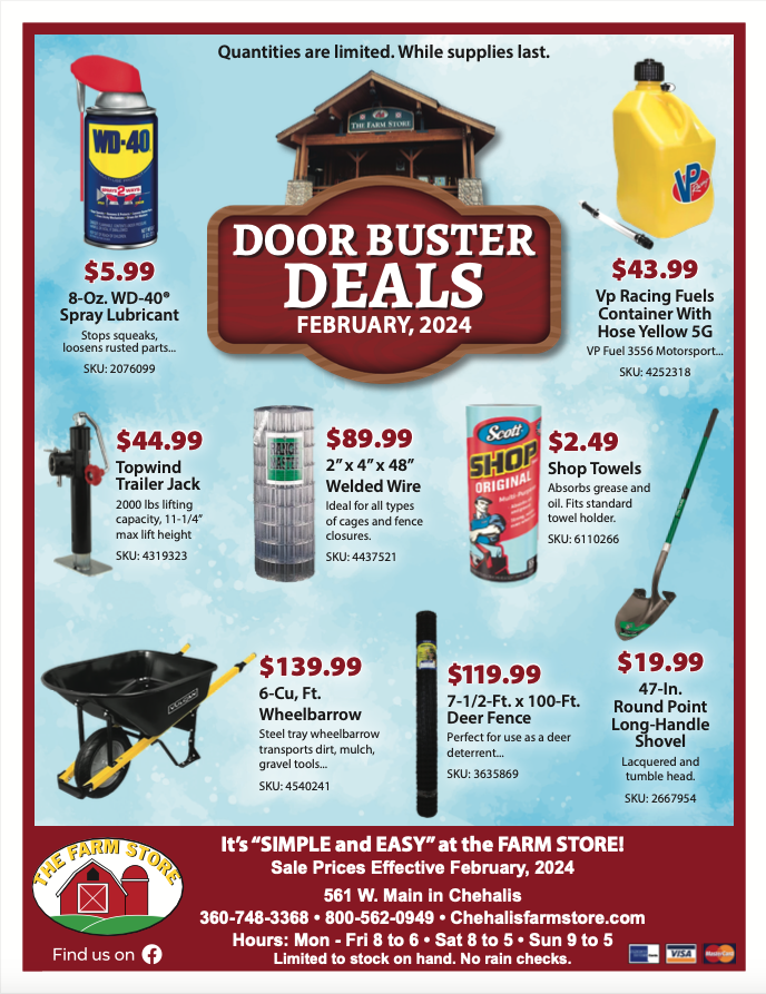 November Deal Busters Farm Store