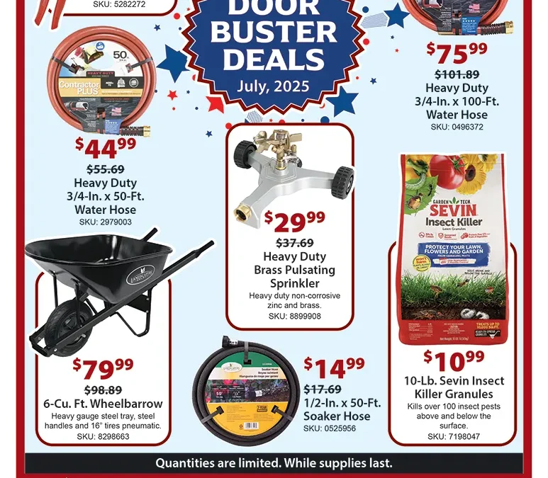 July Door Buster Deals